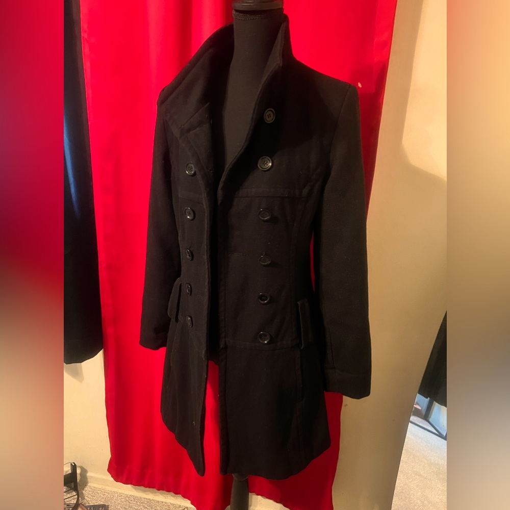 Togs Soho double breasted coat. Size 2 no belt